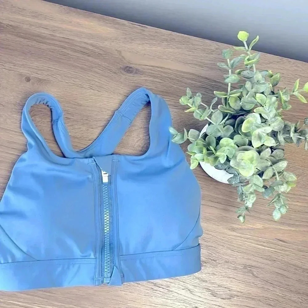 XXS Athleta Zip Front Sports Bra EUC